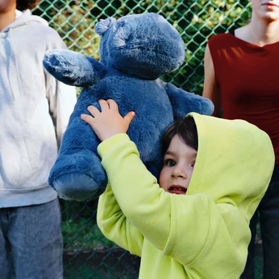 DOUDOU ET COMPAGNIE DOUDOU – pluszowy hipopotam HIP'BLUE Histoire d'Ours 40 cm niebieski