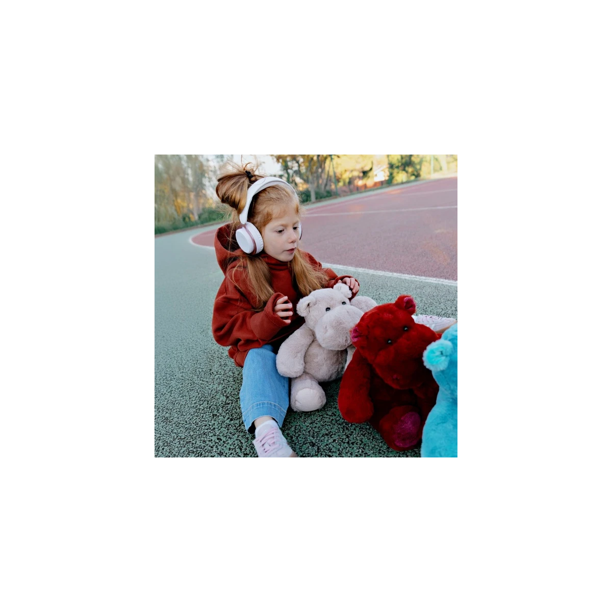 DOUDOU ET COMPAGNIE DOUDOU – pluszowy hipopotam HIP'COOL Histoire d'Ours 40 cm beżowy