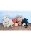 DOUDOU ET COMPAGNIE DOUDOU – pluszowy hipopotam HIP'COOL Histoire d'Ours 40 cm beżowy