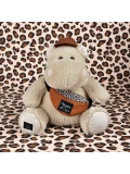 DOUDOU ET COMPAGNIE DOUDOU – pluszowy hipopotam HELLO BROOK Histoire d'Ours 20 cm beżowy