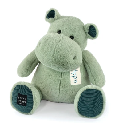 DOUDOU ET COMPAGNIE DOUDOU – pluszowy hipopotam AMANDE Histoire d'Ours 40 cm zielony