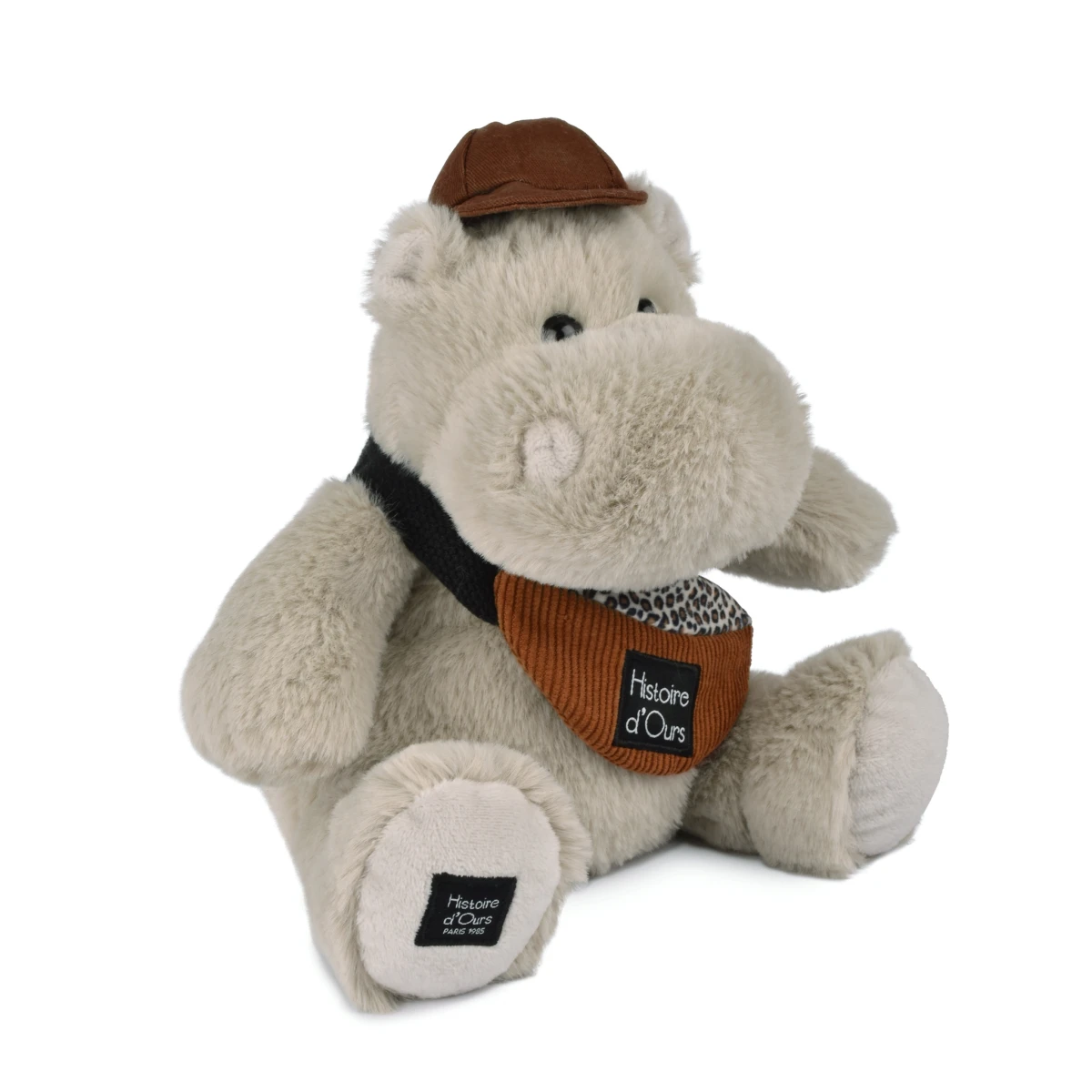 DOUDOU ET COMPAGNIE DOUDOU – pluszowy hipopotam HELLO BROOK Histoire d'Ours 20 cm beżowy