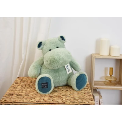 DOUDOU ET COMPAGNIE DOUDOU – pluszowy hipopotam AMANDE Histoire d'Ours 40 cm zielony