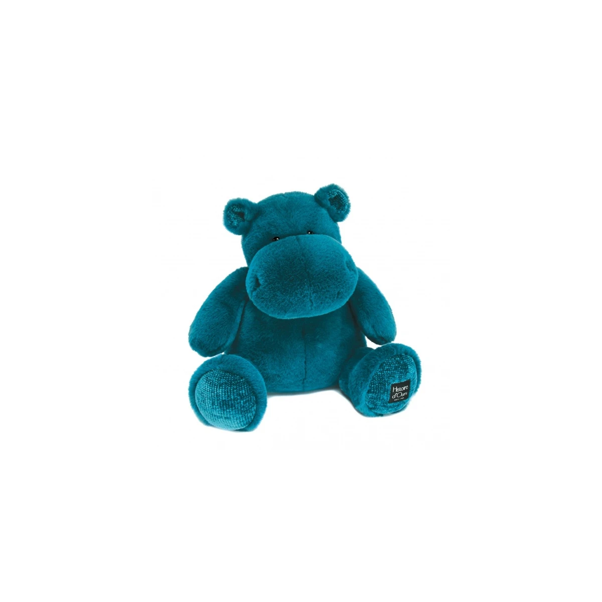 DOUDOU ET COMPAGNIE DOUDOU – pluszowy hipopotam HIP'POP Histoire d'Ours 40 cm morski granatowy