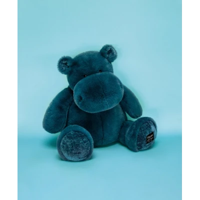 DOUDOU ET COMPAGNIE DOUDOU – pluszowy hipopotam HIP'POP Histoire d'Ours 40 cm morski granatowy
