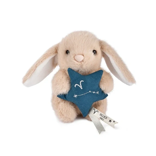 DOUDOU ET COMPAGNIE DOUDOU pluszowy królik ze znakiem zodiaku DOUDOU ASTRO  12 cm baran