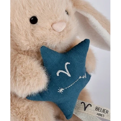 DOUDOU ET COMPAGNIE DOUDOU pluszowy królik ze znakiem zodiaku DOUDOU ASTRO  12 cm baran