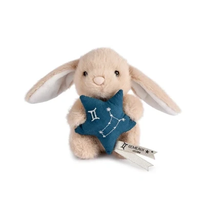 DOUDOU ET COMPAGNIE DOUDOU pluszowy królik ze znakiem zodiaku DOUDOU ASTRO  12 cm bliźnięta