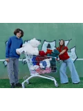 DOUDOU ET COMPAGNIE DOUDOU – pluszowy hipopotam HIP'POP Histoire d'Ours 40 cm morski granatowy