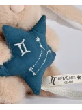 DOUDOU ET COMPAGNIE DOUDOU pluszowy królik ze znakiem zodiaku DOUDOU ASTRO  12 cm bliźnięta