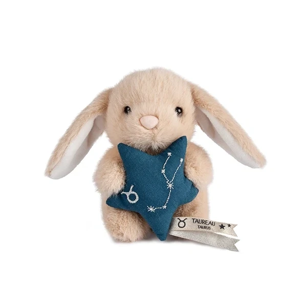 DOUDOU ET COMPAGNIE DOUDOU pluszowy królik ze znakiem zodiaku DOUDOU ASTRO  12 cm byk