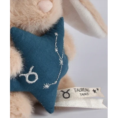 DOUDOU ET COMPAGNIE DOUDOU pluszowy królik ze znakiem zodiaku DOUDOU ASTRO  12 cm byk