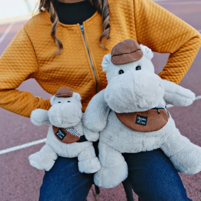 DOUDOU ET COMPAGNIE DOUDOU – pluszowy hipopotam HELLO BROOK Histoire d'Ours 20 cm beżowy
