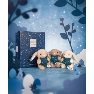 DOUDOU ET COMPAGNIE DOUDOU pluszowy królik ze znakiem zodiaku DOUDOU ASTRO  12 cm byk