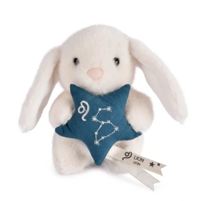 DOUDOU ET COMPAGNIE DOUDOU pluszowy królik ze znakiem zodiaku DOUDOU ASTRO  12 cm lew