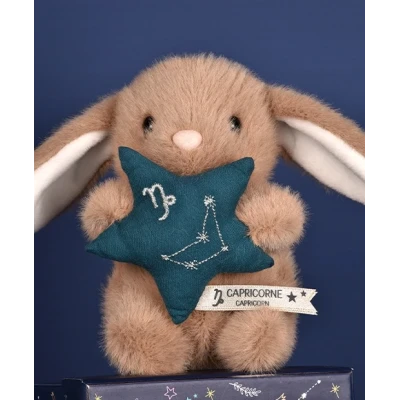 DOUDOU ET COMPAGNIE DOUDOU pluszowy królik ze znakiem zodiaku DOUDOU ASTRO  12 cm koziorożec