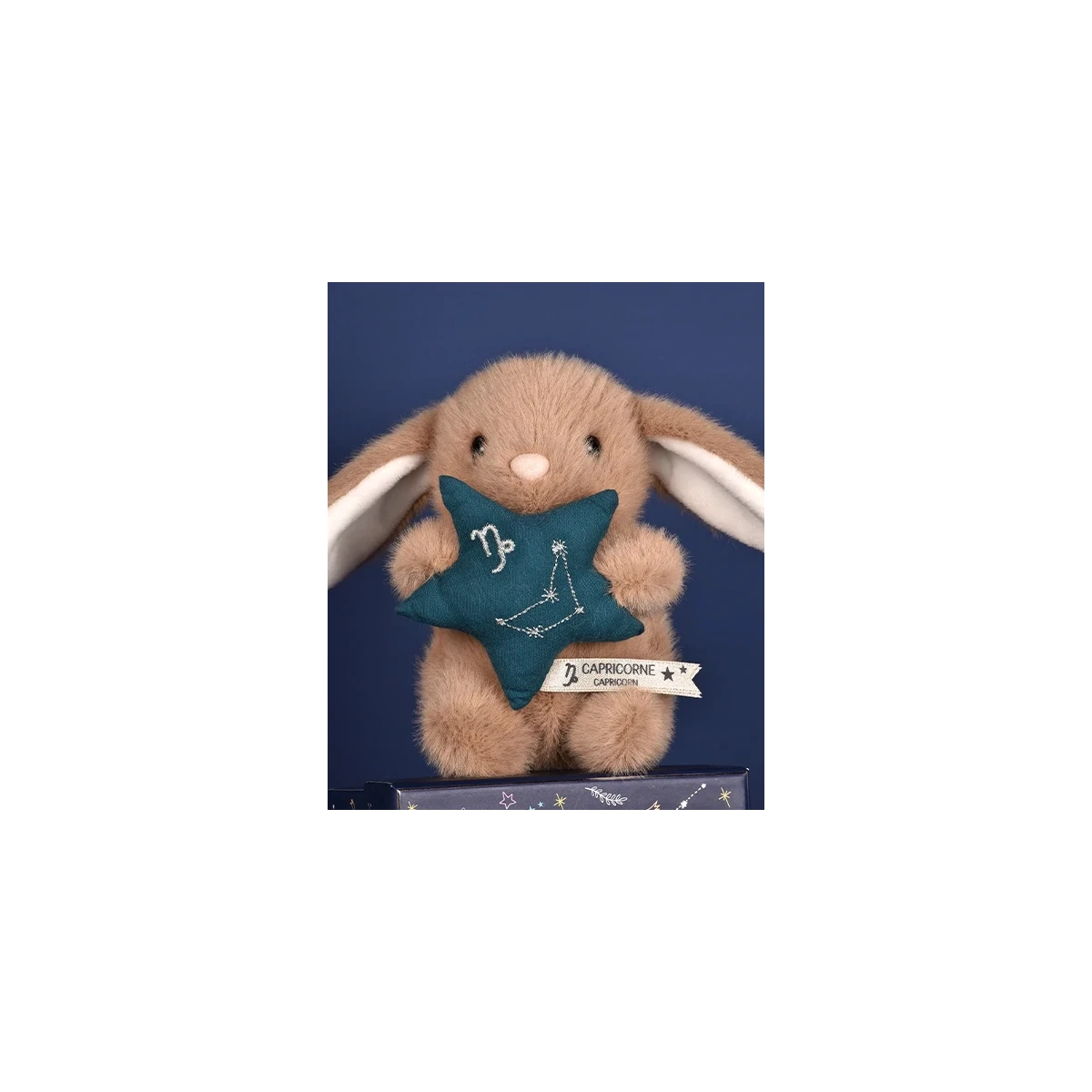 DOUDOU ET COMPAGNIE DOUDOU pluszowy królik ze znakiem zodiaku DOUDOU ASTRO  12 cm koziorożec