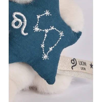 DOUDOU ET COMPAGNIE DOUDOU pluszowy królik ze znakiem zodiaku DOUDOU ASTRO  12 cm lew