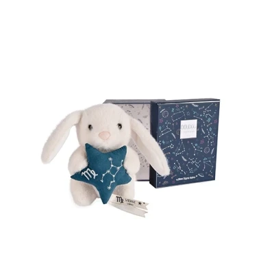 DOUDOU ET COMPAGNIE DOUDOU pluszowy królik ze znakiem zodiaku DOUDOU ASTRO  12 cm panna
