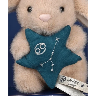 DOUDOU ET COMPAGNIE DOUDOU pluszowy królik ze znakiem zodiaku DOUDOU ASTRO  12 cm rak