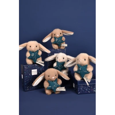 DOUDOU ET COMPAGNIE DOUDOU pluszowy królik ze znakiem zodiaku DOUDOU ASTRO  12 cm rak