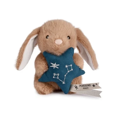 DOUDOU ET COMPAGNIE DOUDOU pluszowy królik ze znakiem zodiaku DOUDOU ASTRO  12 cm ryby