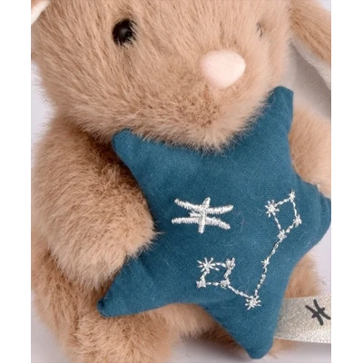 DOUDOU ET COMPAGNIE DOUDOU pluszowy królik ze znakiem zodiaku DOUDOU ASTRO  12 cm ryby