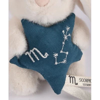 DOUDOU ET COMPAGNIE DOUDOU pluszowy królik ze znakiem zodiaku DOUDOU ASTRO  12 cm skorpion