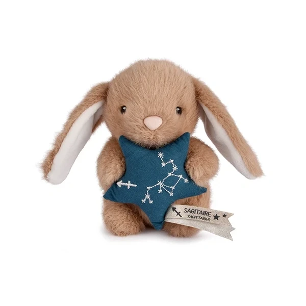 DOUDOU ET COMPAGNIE DOUDOU pluszowy królik ze znakiem zodiaku DOUDOU ASTRO  12 cm strzelec