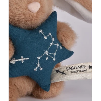 DOUDOU ET COMPAGNIE DOUDOU pluszowy królik ze znakiem zodiaku DOUDOU ASTRO  12 cm strzelec