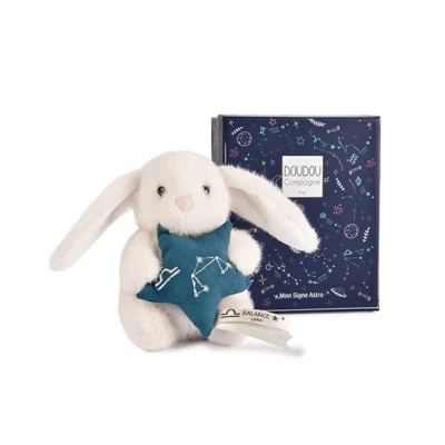 DOUDOU ET COMPAGNIE DOUDOU pluszowy królik ze znakiem zodiaku DOUDOU ASTRO  12 cm waga