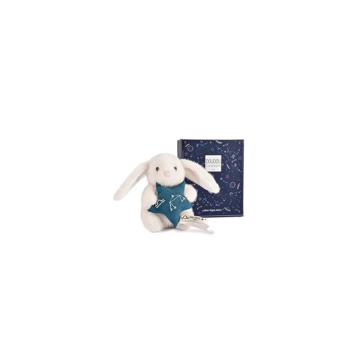 DOUDOU ET COMPAGNIE DOUDOU pluszowy królik ze znakiem zodiaku DOUDOU ASTRO  12 cm waga