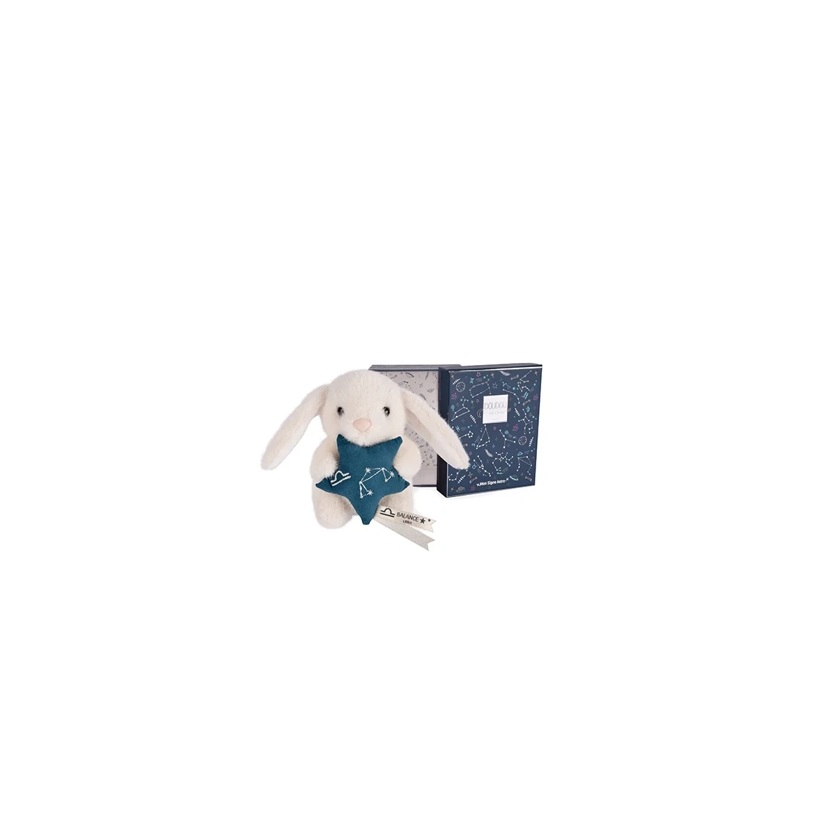 DOUDOU ET COMPAGNIE DOUDOU pluszowy królik ze znakiem zodiaku DOUDOU ASTRO  12 cm waga