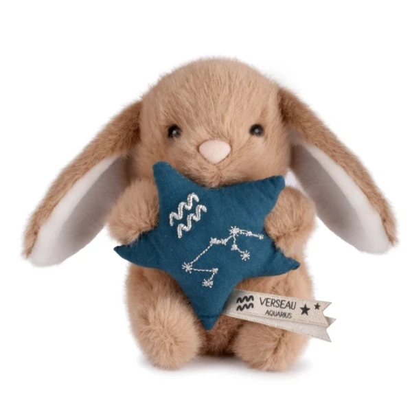 DOUDOU ET COMPAGNIE DOUDOU pluszowy królik ze znakiem zodiaku DOUDOU ASTRO  12 cm wodnik