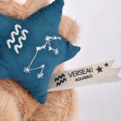 DOUDOU ET COMPAGNIE DOUDOU pluszowy królik ze znakiem zodiaku DOUDOU ASTRO  12 cm wodnik