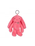 DOUDOU ET COMPAGNIE DOUDOU zawieszka do torebki Lapin Fleurette  koral