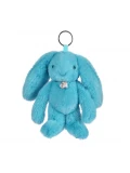 DOUDOU ET COMPAGNIE DOUDOU zawieszka do torebki Lapin Fleurette  turkus