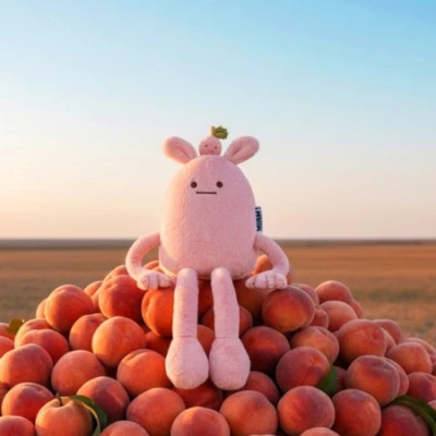 DOUDOU ET COMPAGNIE DOUDOU MIAM! Taylor Peach 40 cm różowa brzoskwinia