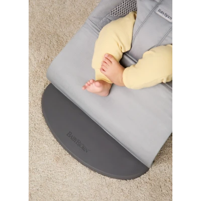 BABYBJORN leżaczek BALANCE SOFT WOVEN/JERSEY Tri Fabric Ciemny Szary + zabawka do leżaczka Googly Eyes