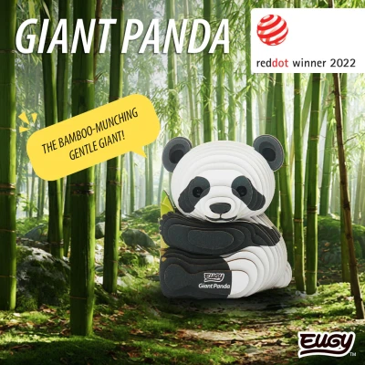 Wielka Panda Eugy. Eko Ukladanka 3D