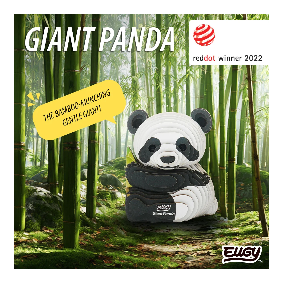 Wielka Panda Eugy. Eko Ukladanka 3D