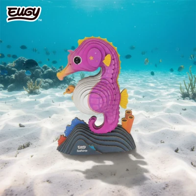 Konik morski Eugy. Eko Ukladanka 3D