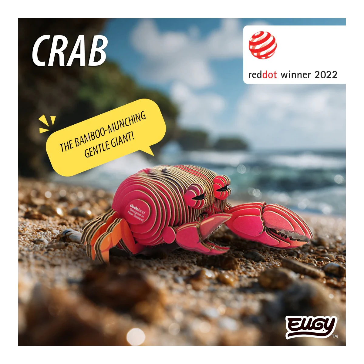 Krab Eugy. Eko Ukladanka 3D