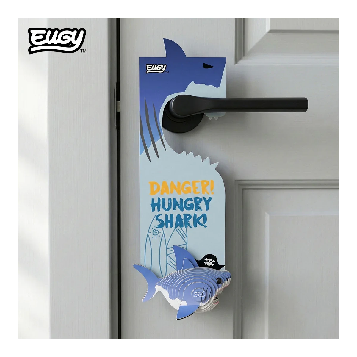 Zawieszka na drzwi Rekin Eugy. Eko Ukladanka 3D
