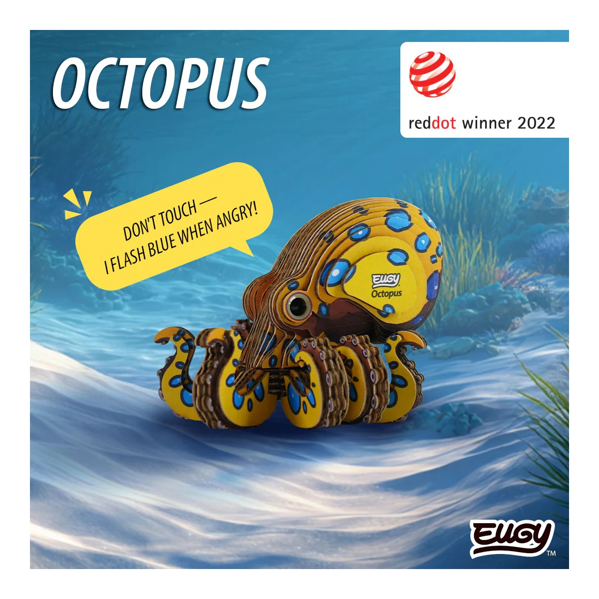 Ośmiornica Eugy. Eko Ukladanka 3D