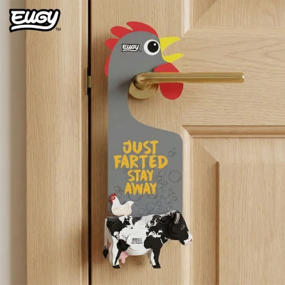 Zawieszka na drzwi Krowa Eugy. Eko Ukladanka 3D