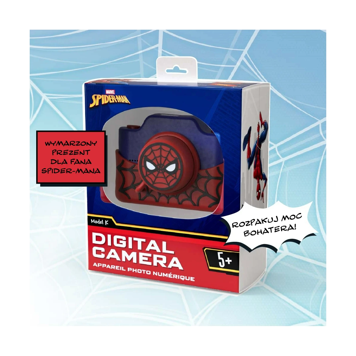 Kiimento. Aparat dla Dzieci z Dotykowym Ekranem. Spider-Man Marvel