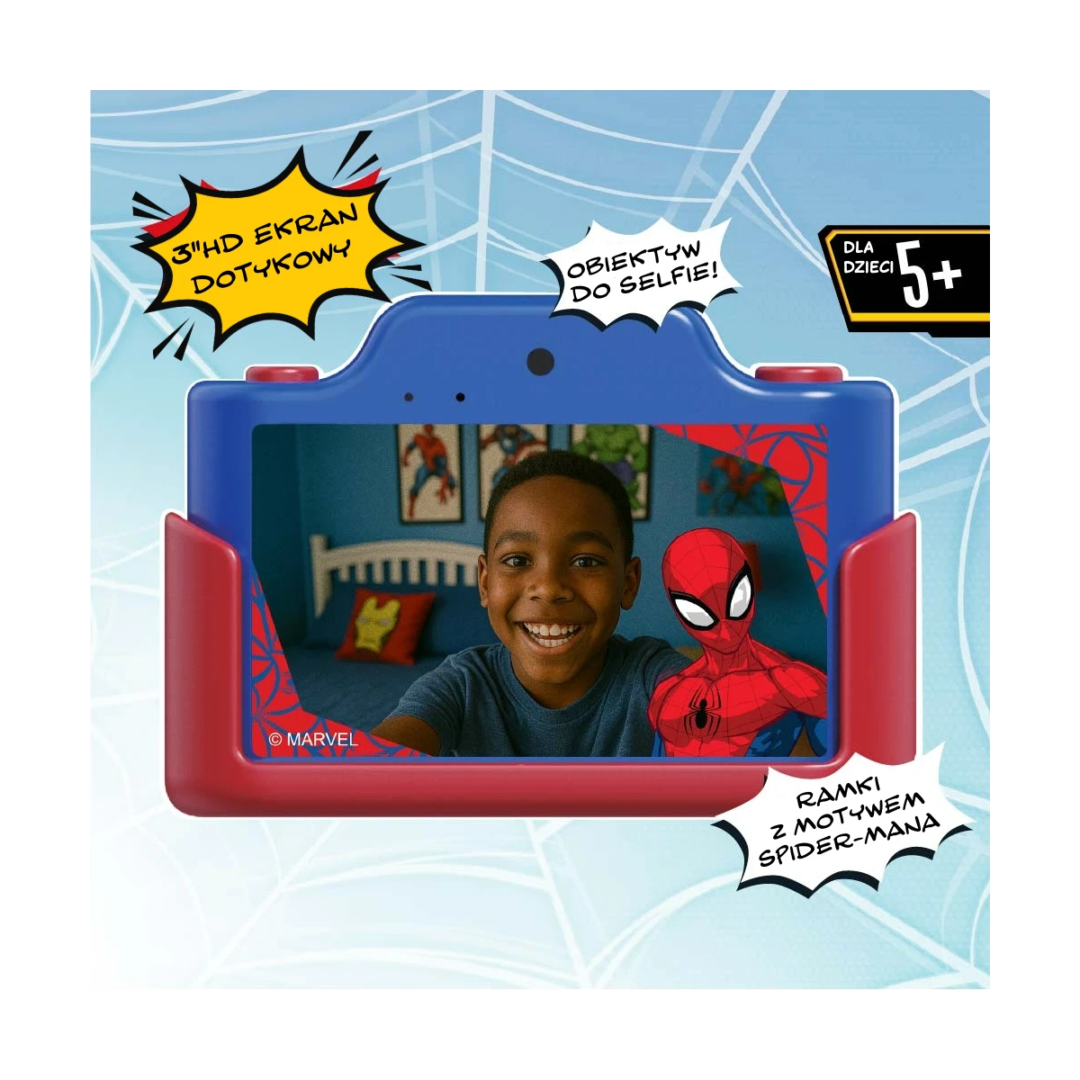 Kiimento. Aparat dla Dzieci z Dotykowym Ekranem. Spider-Man Marvel
