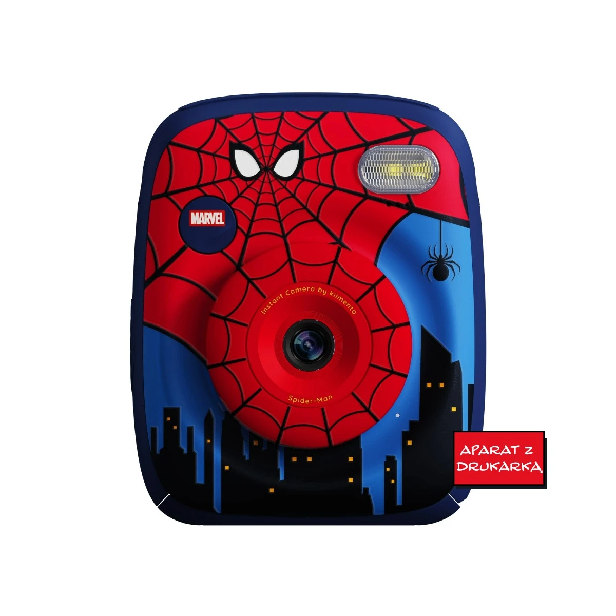 Kiimento. Aparat Natychmiastowy Print Pro z Drukarką. Spider-Man Marvel