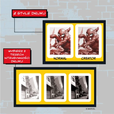 Kiimento. Aparat Natychmiastowy Print Pro z Drukarką. Spider-Man Marvel